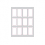 得力 7184 自粘性標簽 18*32mm*12枚*12張