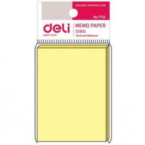 得力 7732  易事貼/便利貼/告示貼/百事貼 76*51mm