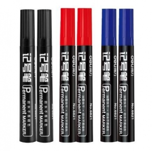 得力 6821  記號(hào)筆 紅色