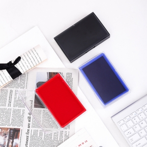 得力 9864 方形快干印臺(tái) 黑色